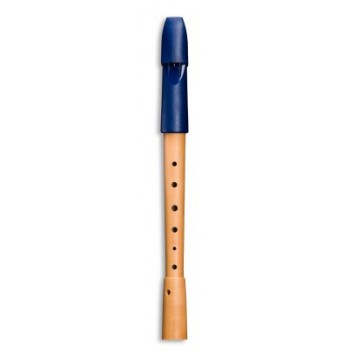 Soprano recorder Prima blue german double hole Art.-Nr. 1053